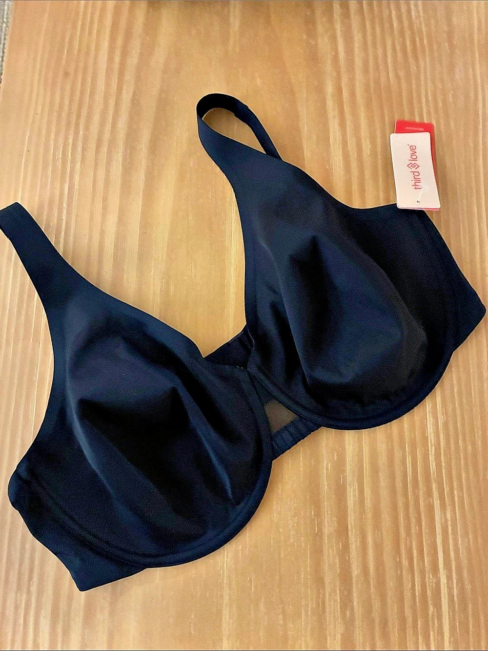 ThirdLove 24/7 Classic Unlined Minimizer Bra Black 38D NWT
